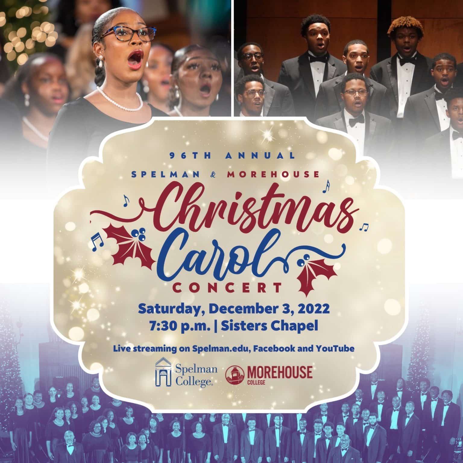 Deck the Halls at the 96th Annual SpelmanMorehouse Christmas Carol